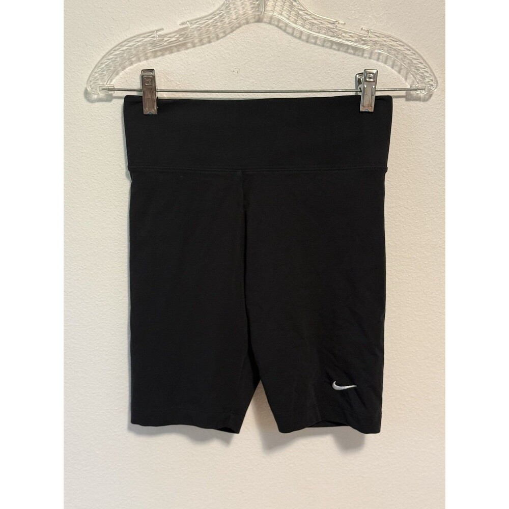 Nike Women's High Waisted Bike Shorts Black Size Small Excellent Condition Reuse